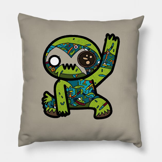 Sloth Lover Pillow by Xtian Dela ✅