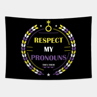 respect my pronouns Tapestry