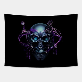 Wired skull Tapestry