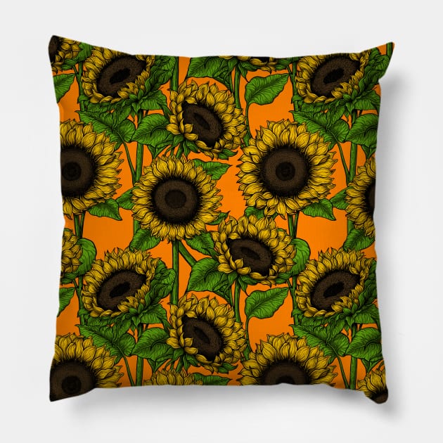 Sunflowers Pillow by katerinamk