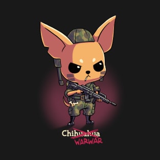 Chiwarwar // Cute Chihuahua Dog Soldier T-Shirt