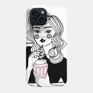 American Diner Girl Phone Case