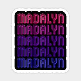 Madalyn - Retro Minimal Line Pattern Magnet