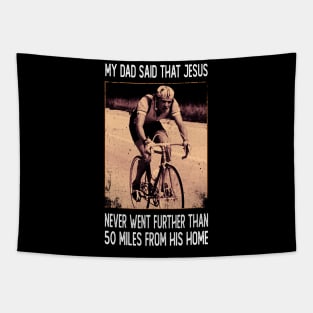 Life, Love, and Little 500 Breaking Quote Shirt Tapestry