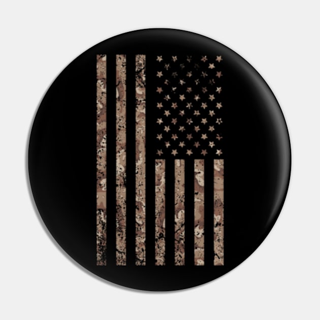 Desert Camo American Flag Military, Tactical Camouflage USA Pin by Daysy1