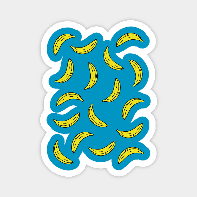 Bananas Pattern Bananas Magnet Teepublic