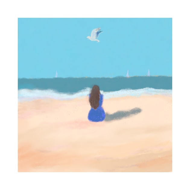 Girl with Beach by Jubida Joba