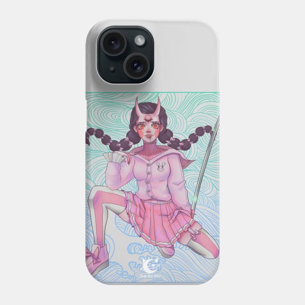 Vika Phone Case by Angie Kat Neko