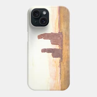 The Colossi At Thebes in Egypt Phone Case