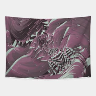 Mauve Palm Fronds Tropical Tapestry