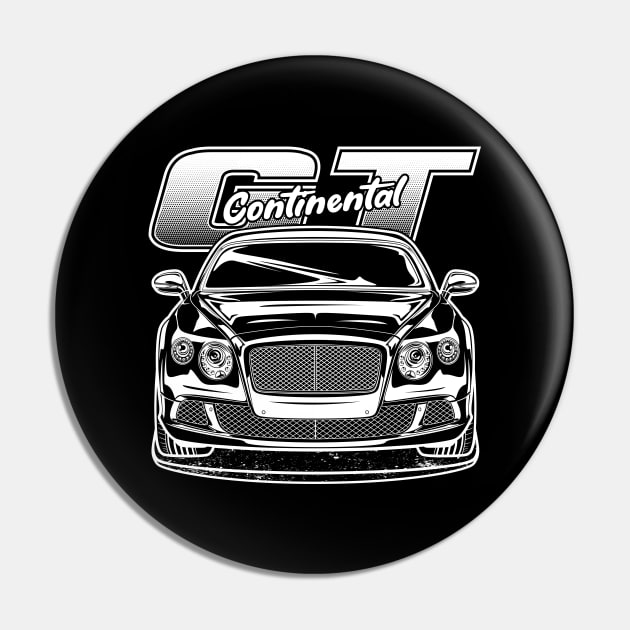 Continental GT - White Print Pin by WINdesign