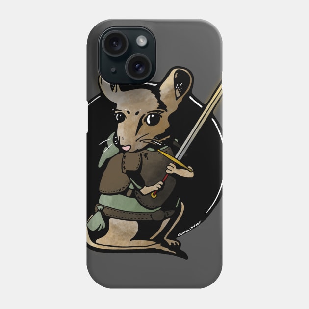 Teeny Mouse Warrior Phone Case by Izzy Peters