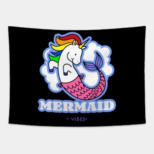 Mermaid  Vibes Tapestry