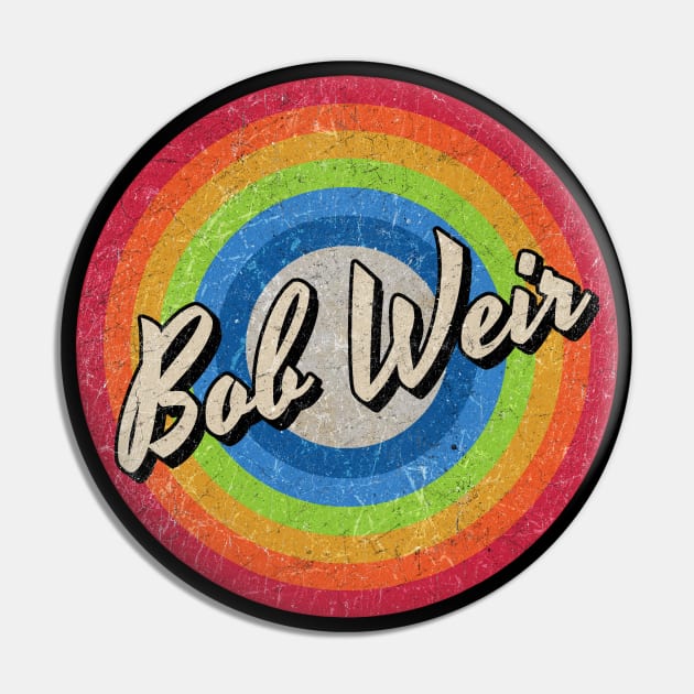 Vintage Style circle - Bob Weir Pin by henryshifter