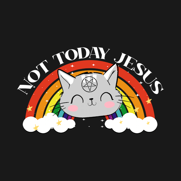 Not Today Jesus Satan Loves Me Lucifer Gift Idea by dconciente