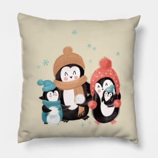 Penguins family Pillow