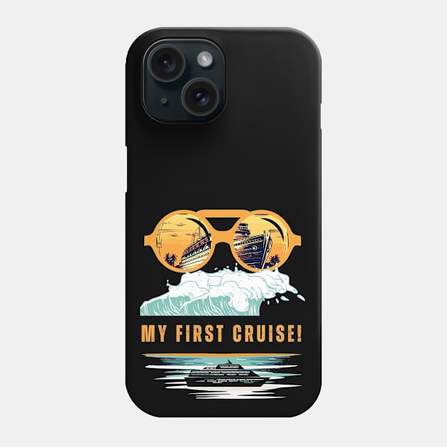 My First Cruise! Fun Cruise with Wawes Phone Case by Cute Pets Graphically