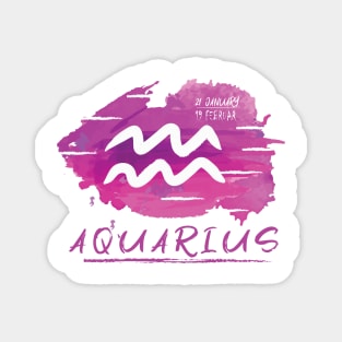 Aquarius Zodiac sign- astronomical sign - Horoscope Magnet