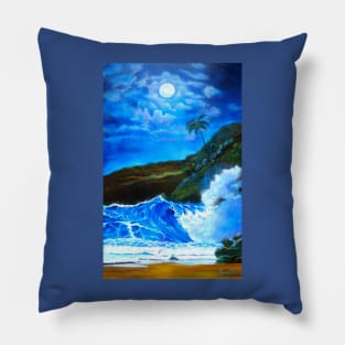 Tropical Hawaiian Island Pillow