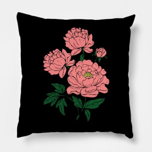 Pink Peonies Pillow