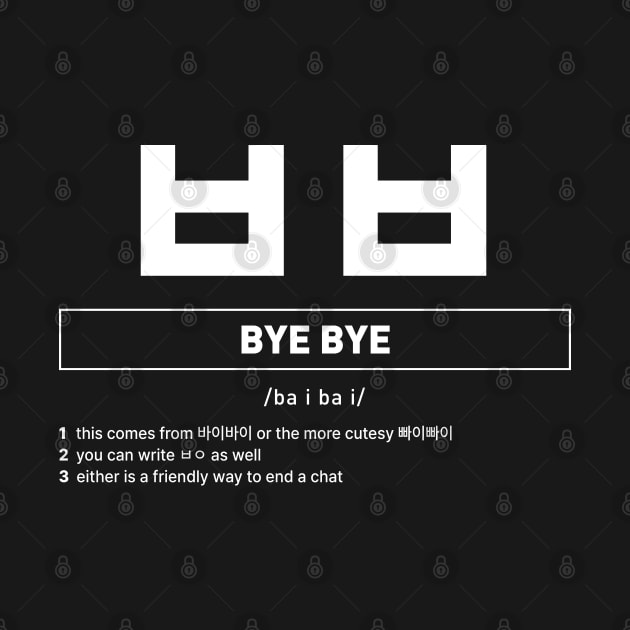 Bye Bye in Korean Definition by SIMKUNG