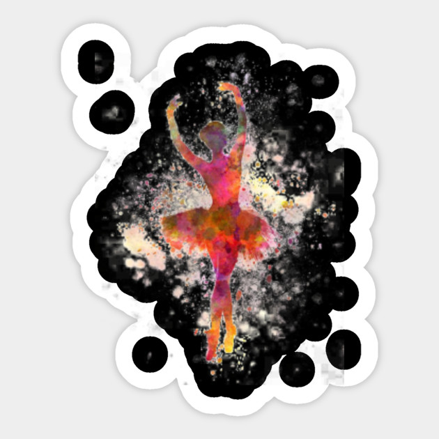 Ballet Dancer Ballet Dancer Painting Drawing Ballet Silhouette Dancing Ballerina Illustration Kingaroy Silhouette Drawdy Dance School Sticker Teepublic