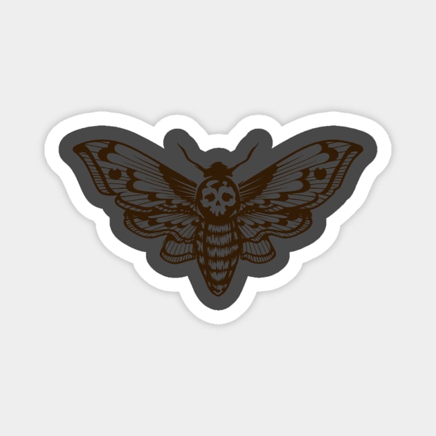 Death's-Head Hawkmoth Magnet by MindsparkCreative