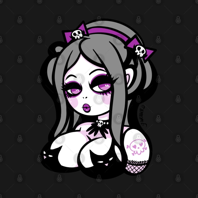 GOTH GIRL - KITTY BRA by gWebber Arts