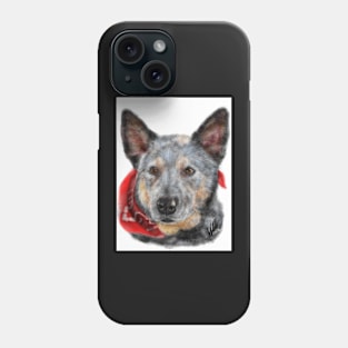 Australian Cattle Dog with a Bandana Phone Case