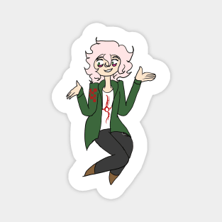 Komaeda Nagito Danganronpa Chibi Sticker, Pin, + Others Magnet