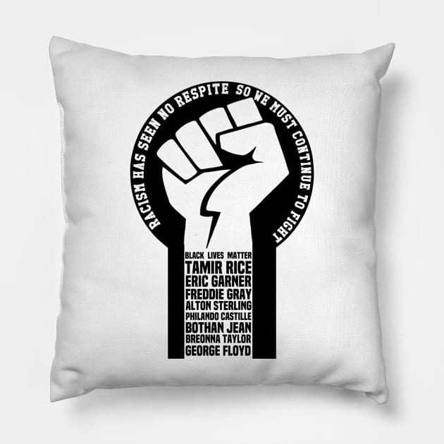 Racism Has Gone Underground Pillow by Afroditees