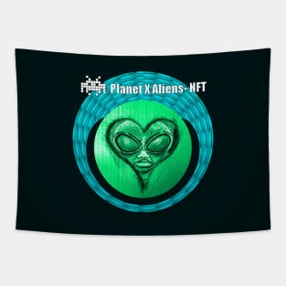 Planet X Aliens UFO Invasion Tapestry