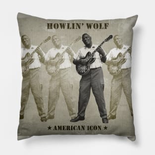 Howlin' Wolf - American Icon Pillow