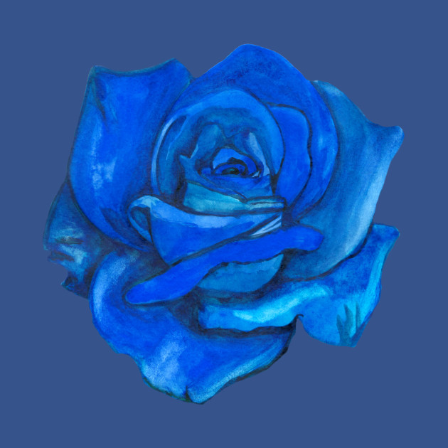 Disover Blue rose flower - Blue Rose - T-Shirt