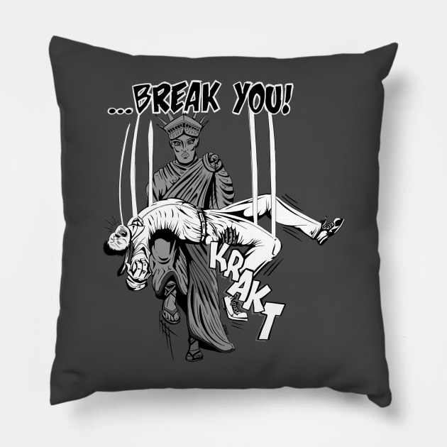 Hatefall B&W Pillow by Bmerice