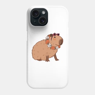 This cute capybara is ready to have fun in the sun Phone Case