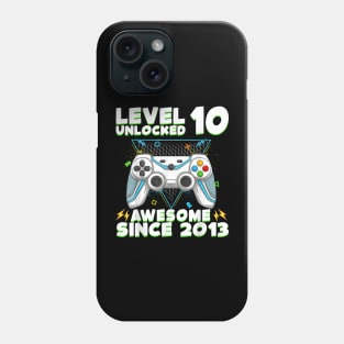 Ten 10yr BDay Son Boy Gamer 10th 10 Year Old Birthday Phone Case