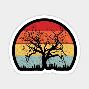 Wildlife Trees Outdoors Nature Retro Forest Camping Magnet