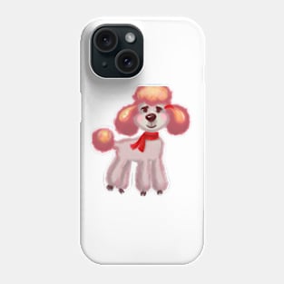 Cute Poodle Drawing Phone Case