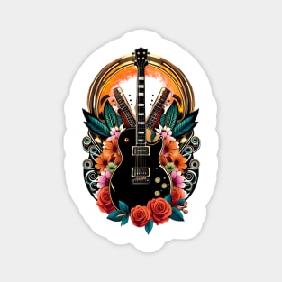 Electric guitar tattoo style 13 Magnet