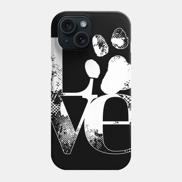 Love Dogs Paw For Heart Phone Case by Danielsmfbb