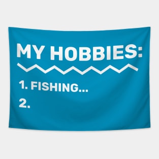Fishing Is My Hobby Angler Fishing Tapestry