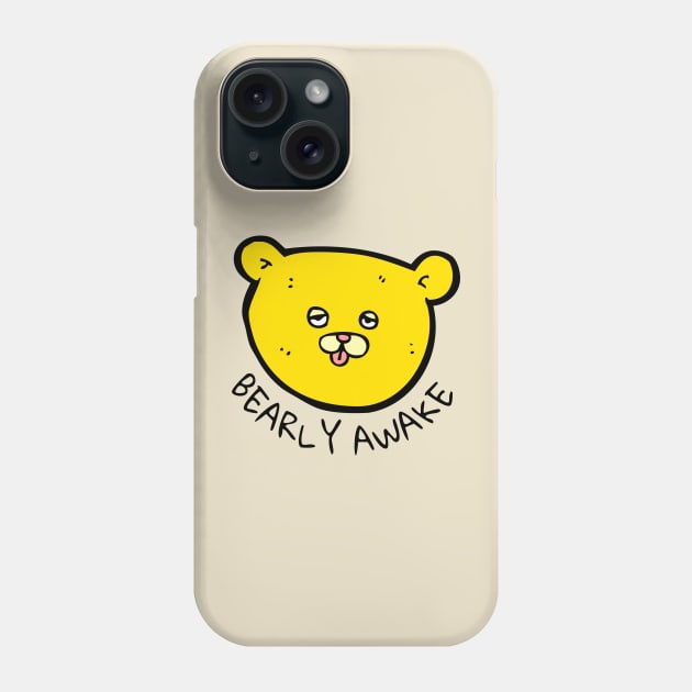 Bright Bearly Awake Phone Case by casualism