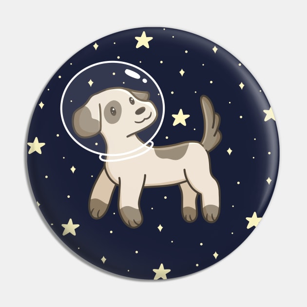 Space Dog Pin by KammyBale