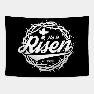 He is Risen Christian Tapestry