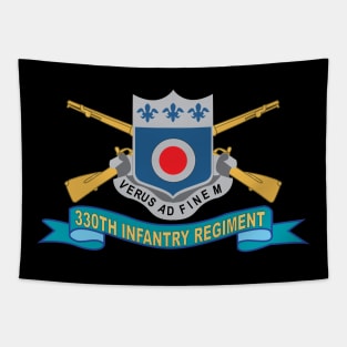 330th Infantry Regiment w Br - SSI - Ribbon X 300 Tapestry