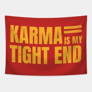 karma is my tight end Tapestry