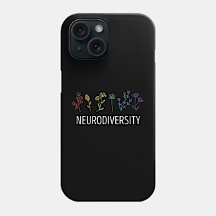 Neurodiversity Autism Awareness ADHD Flower Autistic Phone Case