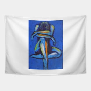 Blue Mood 2 - Female Nude Tapestry