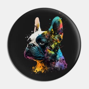 Colorful French Bulldog Pin